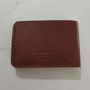 Las Cabrera Leather Bi-fold Wallet Reddish Brown